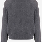 MAGLIONE IN MISTO LANA KNFS22790 101 THE FRANKIE SHOP 