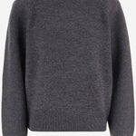 MAGLIONE IN MISTO LANA KNFS22809 101 THE FRANKIE SHOP 