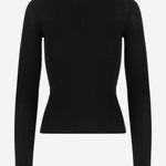 Maglia in lana e seta KNFS22852 100 THE FRANKIE SHOP 