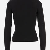 Maglia in lana e seta KNFS22852 100 THE FRANKIE SHOP 