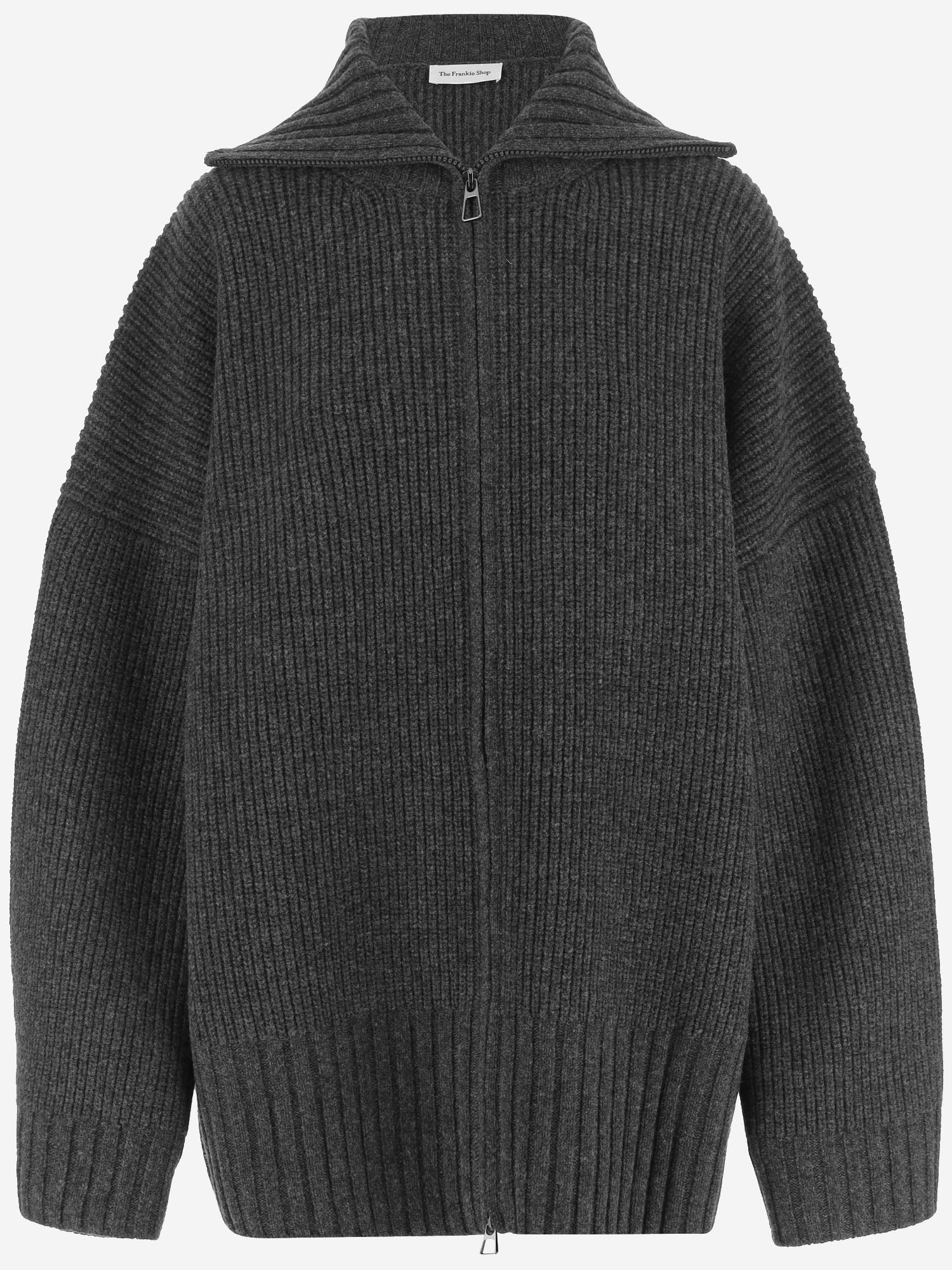 CARDIGAN OVERSIZED IN LANA KNFS22861 123 THE FRANKIE SHOP 