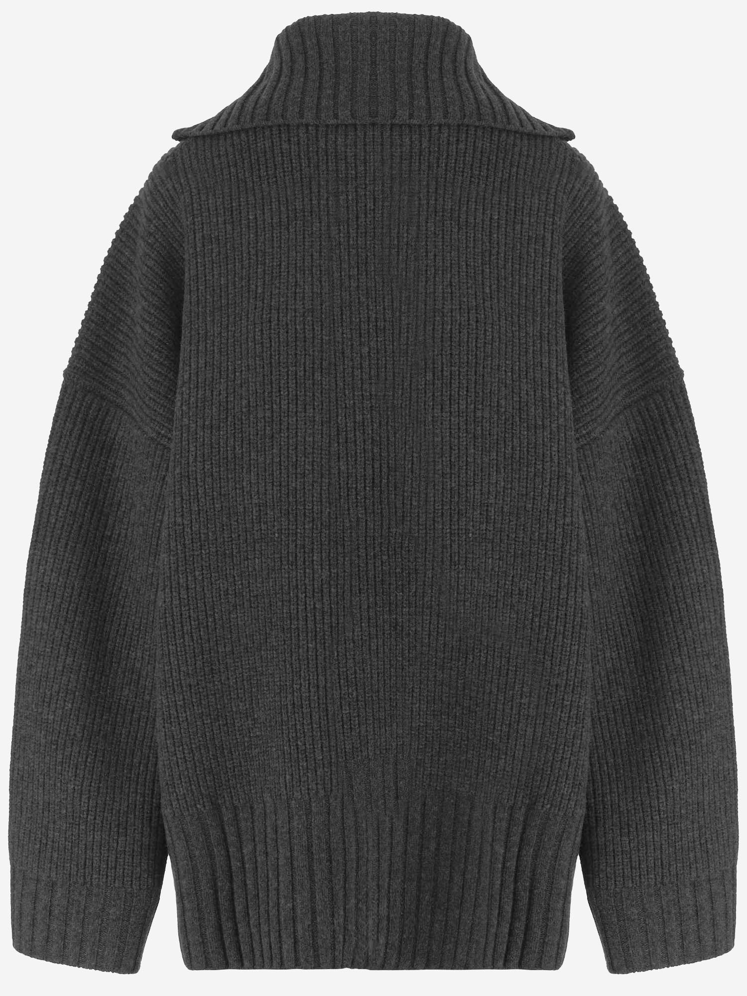 CARDIGAN OVERSIZED IN LANA KNFS22861 123 THE FRANKIE SHOP 
