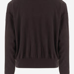 MAGLIONE IN LANA E CASHMERE KNFS22908 200 THE FRANKIE SHOP 