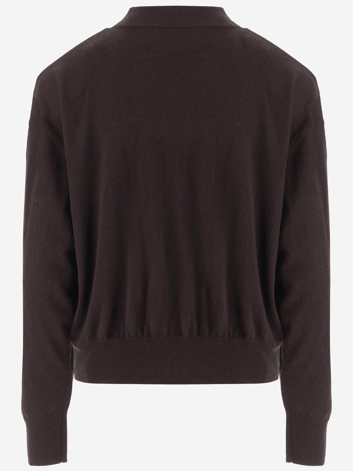 MAGLIONE IN LANA E CASHMERE KNFS22908 200 THE FRANKIE SHOP 