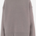 MAGLIONE IN LANA A GIROCOLLO KNFS23045 219 THE FRANKIE SHOP 
