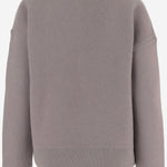 MAGLIONE IN LANA A GIROCOLLO KNFS23045 219 THE FRANKIE SHOP 