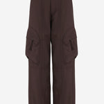PANTALONI CARGO IN MISTO LANA PAFS22811 200 THE FRANKIE SHOP 