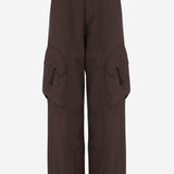 PANTALONI CARGO IN MISTO LANA PAFS22811 200 THE FRANKIE SHOP 