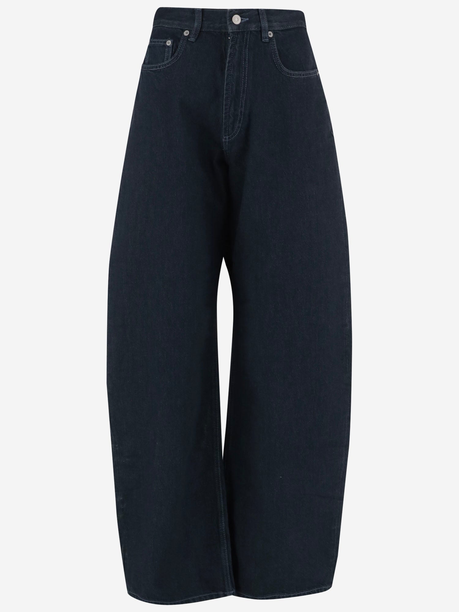 JEANS IN COTONE A GAMBA AMPIA PAFS23078 331 THE FRANKIE SHOP 