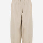 PANTALONI IN ECOPELLE A GAMBA AMPIA PAFS23080 021 THE FRANKIE SHOP 