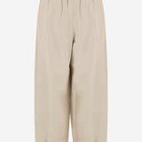 PANTALONI IN ECOPELLE A GAMBA AMPIA PAFS23080 021 THE FRANKIE SHOP 