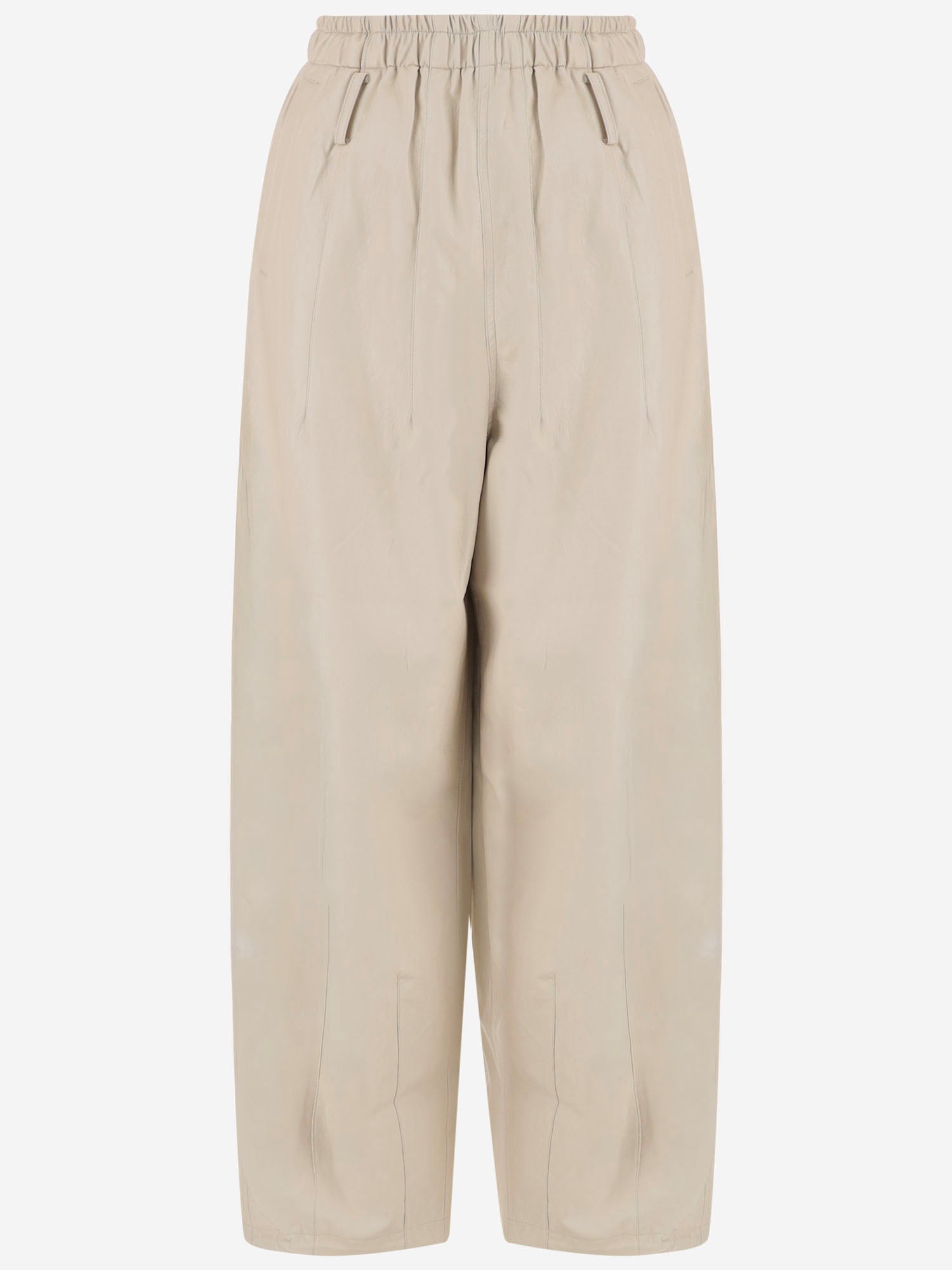 PANTALONI IN ECOPELLE A GAMBA AMPIA PAFS23080 021 THE FRANKIE SHOP 