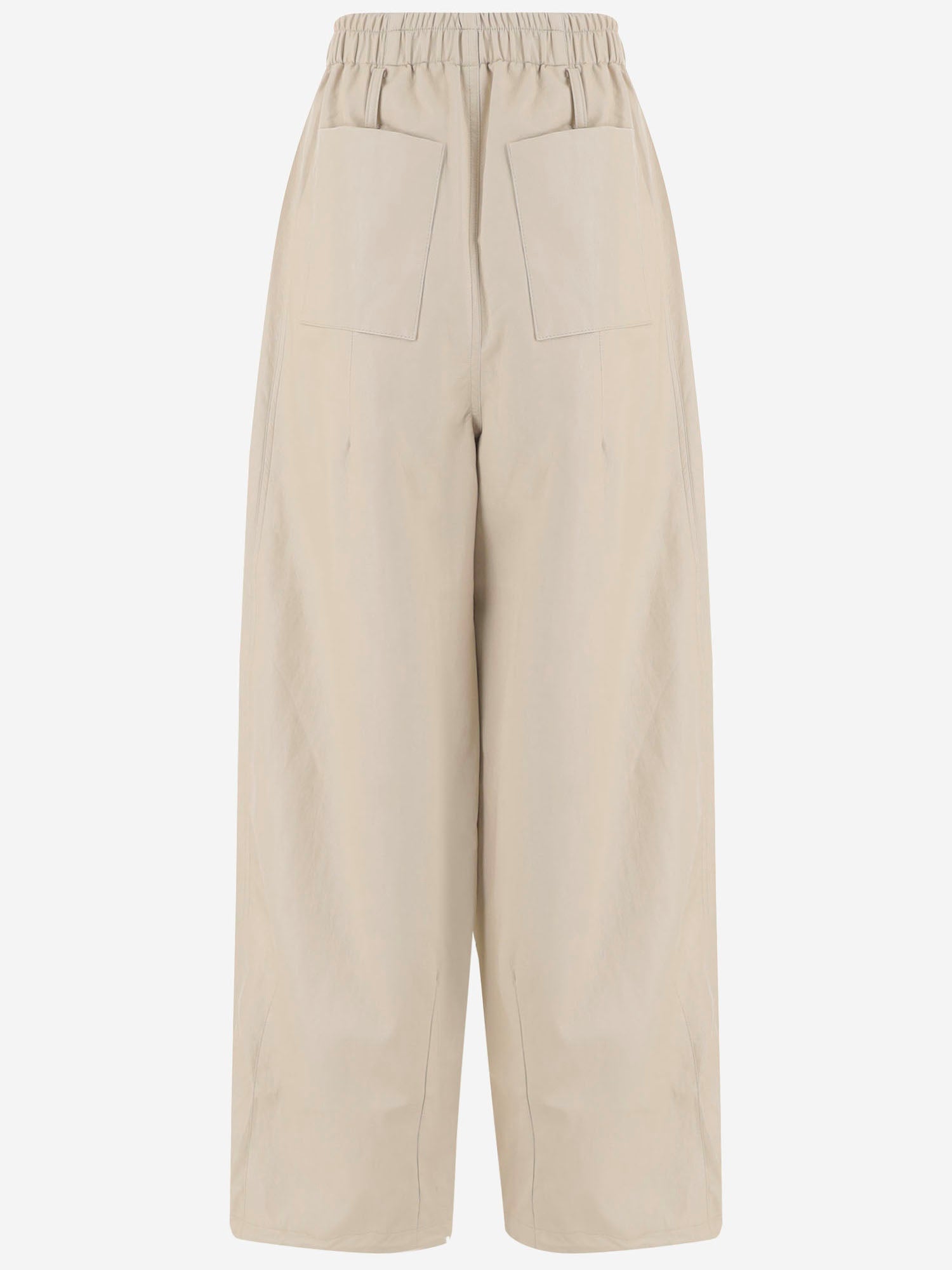 PANTALONI IN ECOPELLE A GAMBA AMPIA PAFS23080 021 THE FRANKIE SHOP 