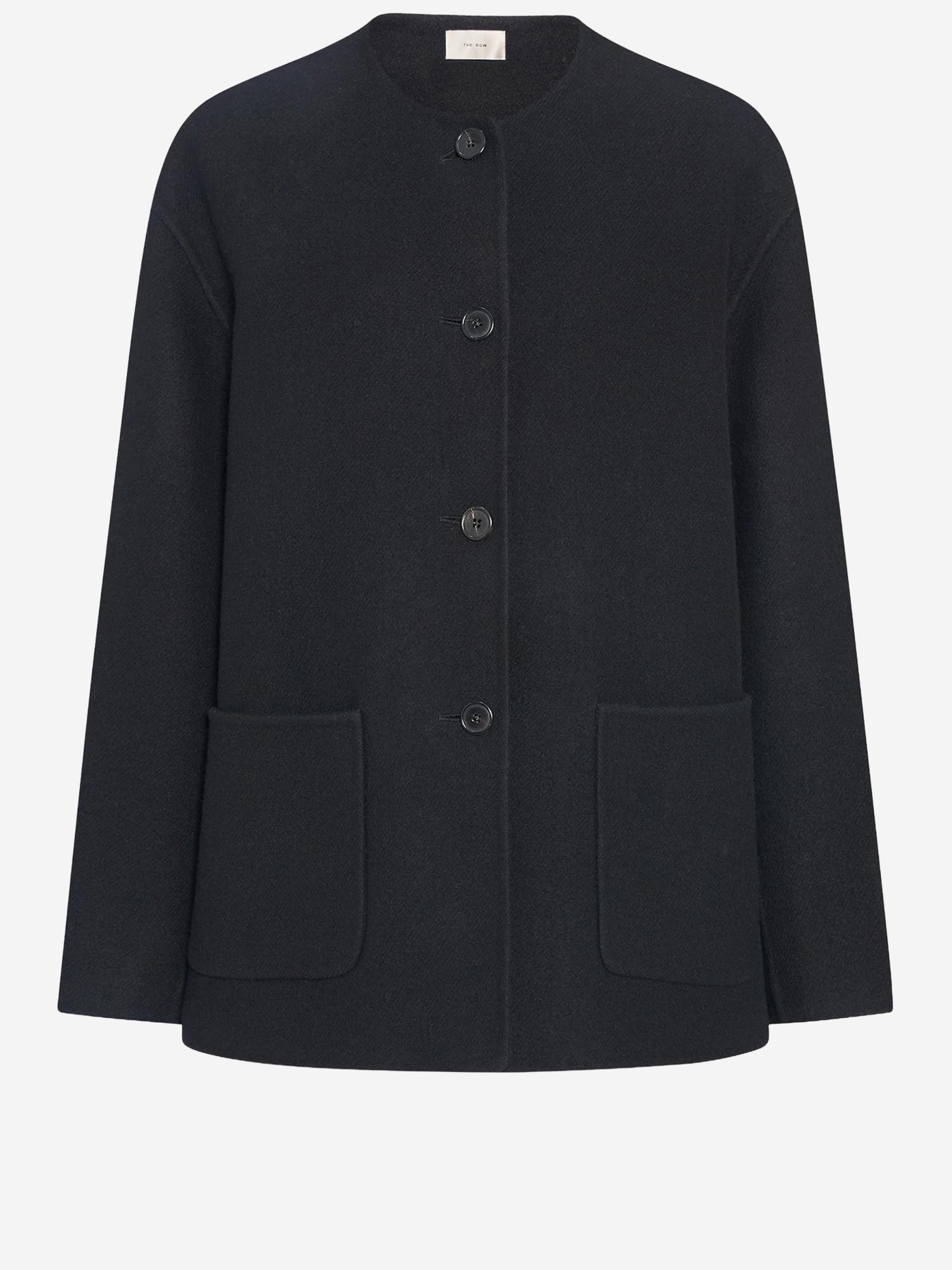GIACCA QUINTUS IN MISTO LANA E CASHMERE 10508W1439 BLK THE ROW 