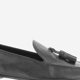 MOCASSINI CADEN IN PELLE MARTELLATA F001039L894 BLK THE ROW 