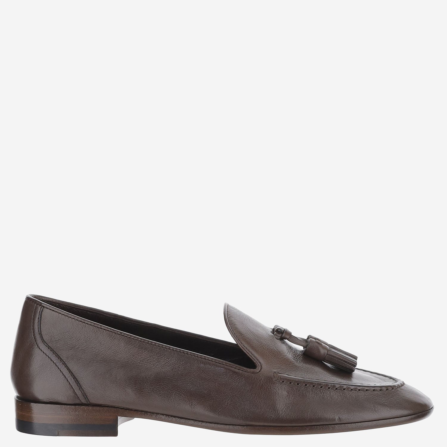 MOCASSINI CADEN IN PELLE MARTELLATA F001039L894 DEO THE ROW 