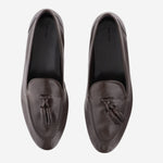 MOCASSINI CADEN IN PELLE MARTELLATA F001039L894 DEO THE ROW 