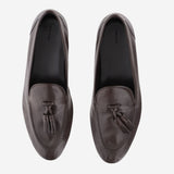 MOCASSINI CADEN IN PELLE MARTELLATA F001039L894 DEO THE ROW 