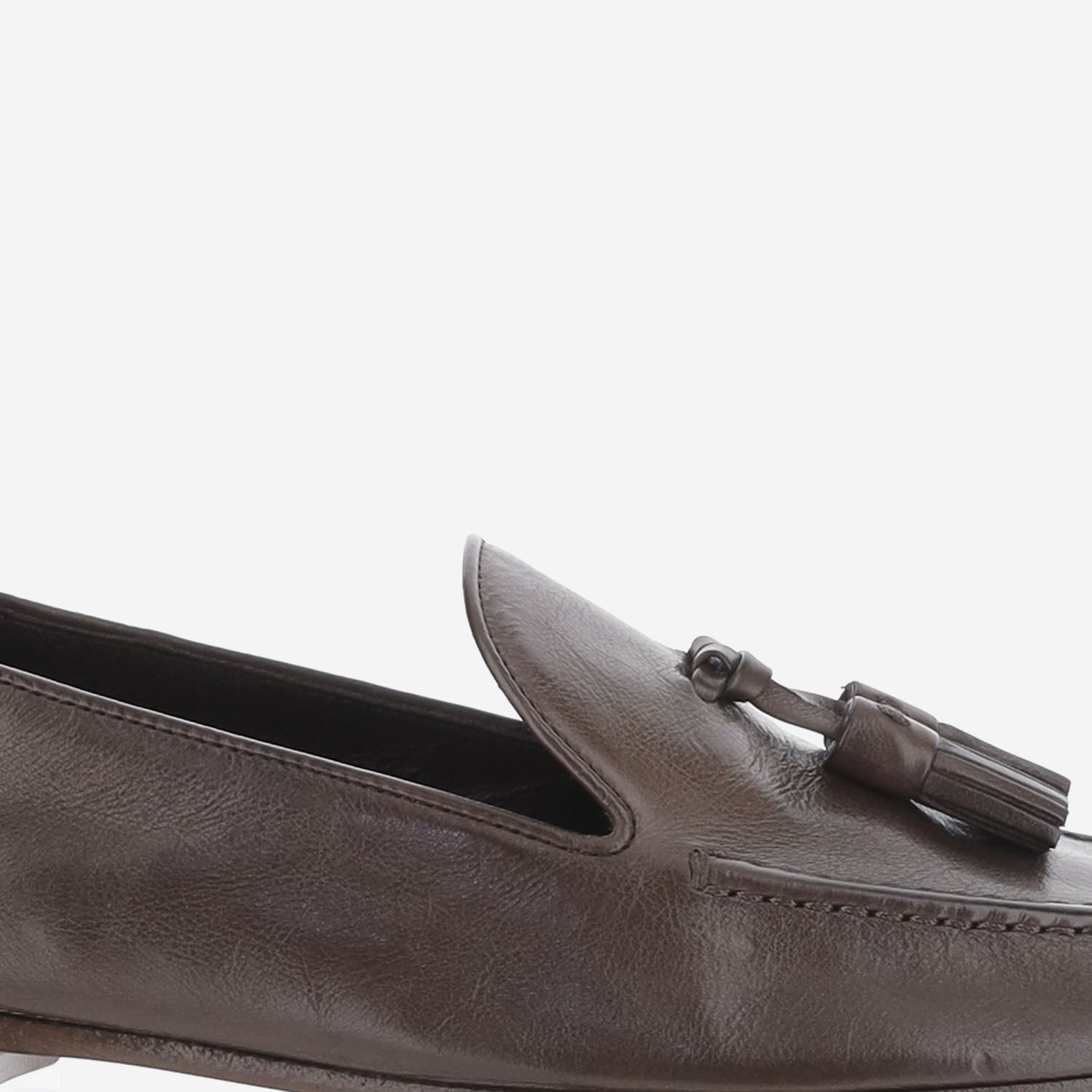 MOCASSINI CADEN IN PELLE MARTELLATA F001039L894 DEO THE ROW 