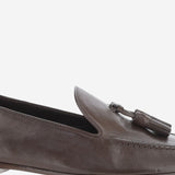 MOCASSINI CADEN IN PELLE MARTELLATA F001039L894 DEO THE ROW 