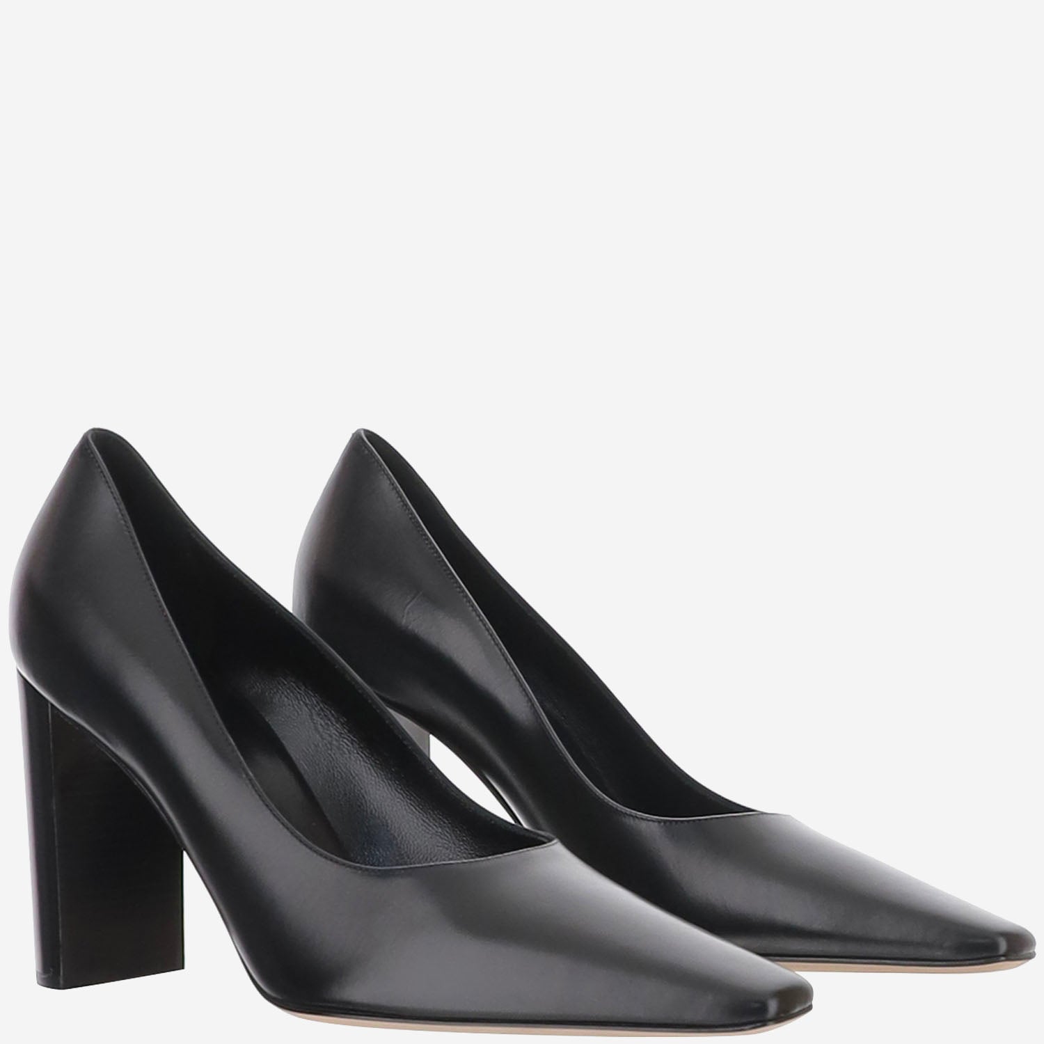 Décolleté Pia in pelle F001071L860 BLK THE ROW 