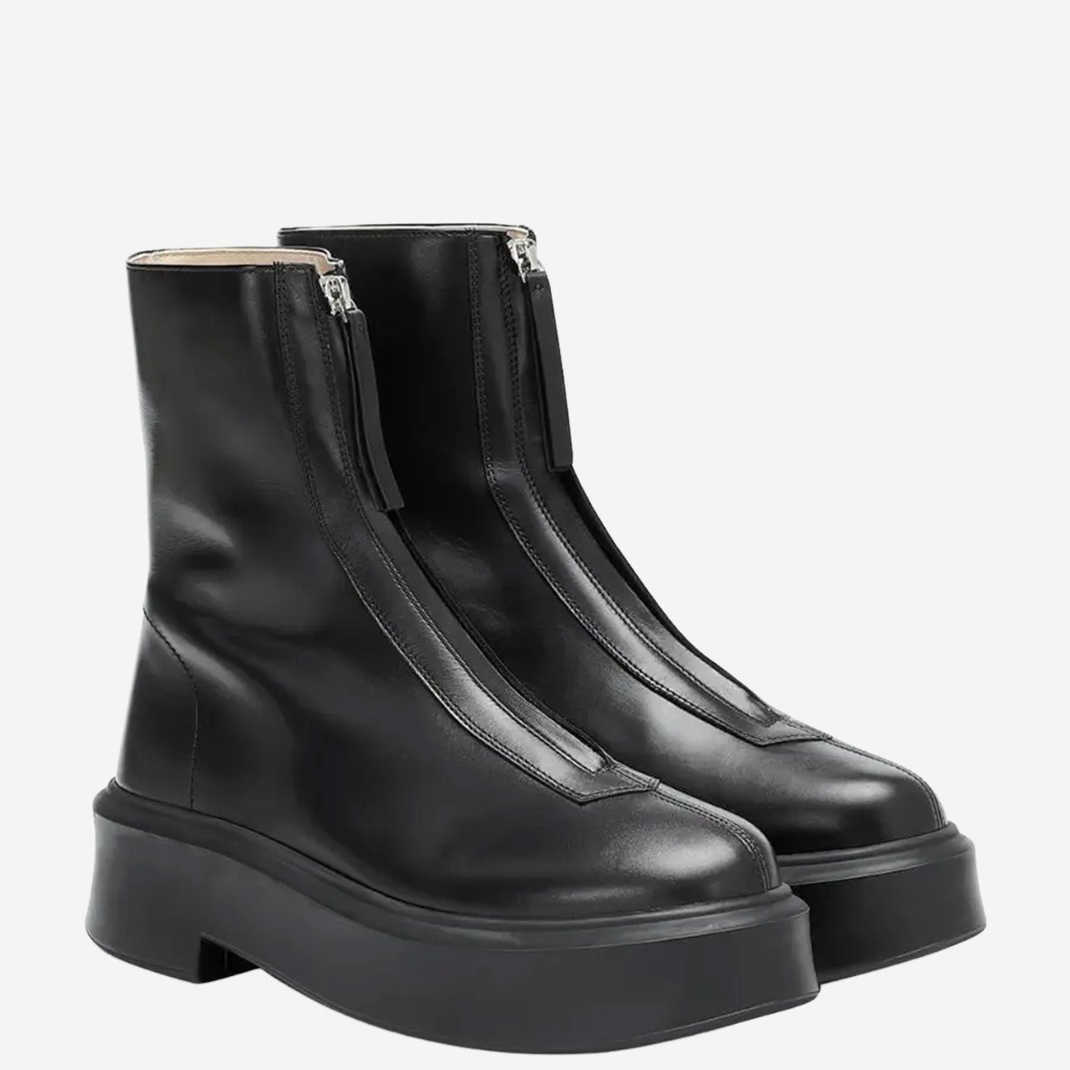 STIVALETTI IN PELLE F1144L64R BLK THE ROW 