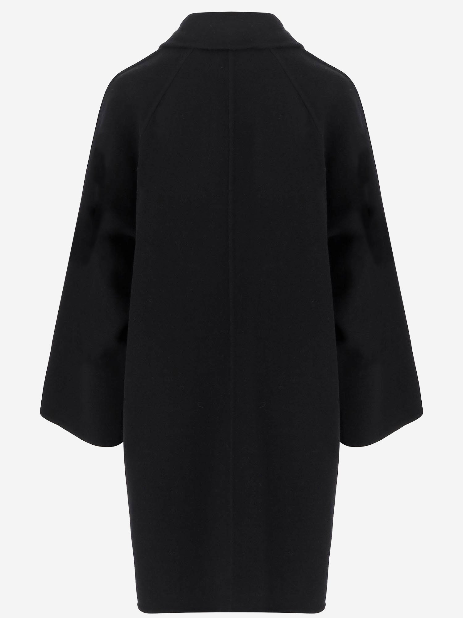 CAPPOTTO IN MISTO LANA E CASHMERE R000050W1439 BLK THE ROW 