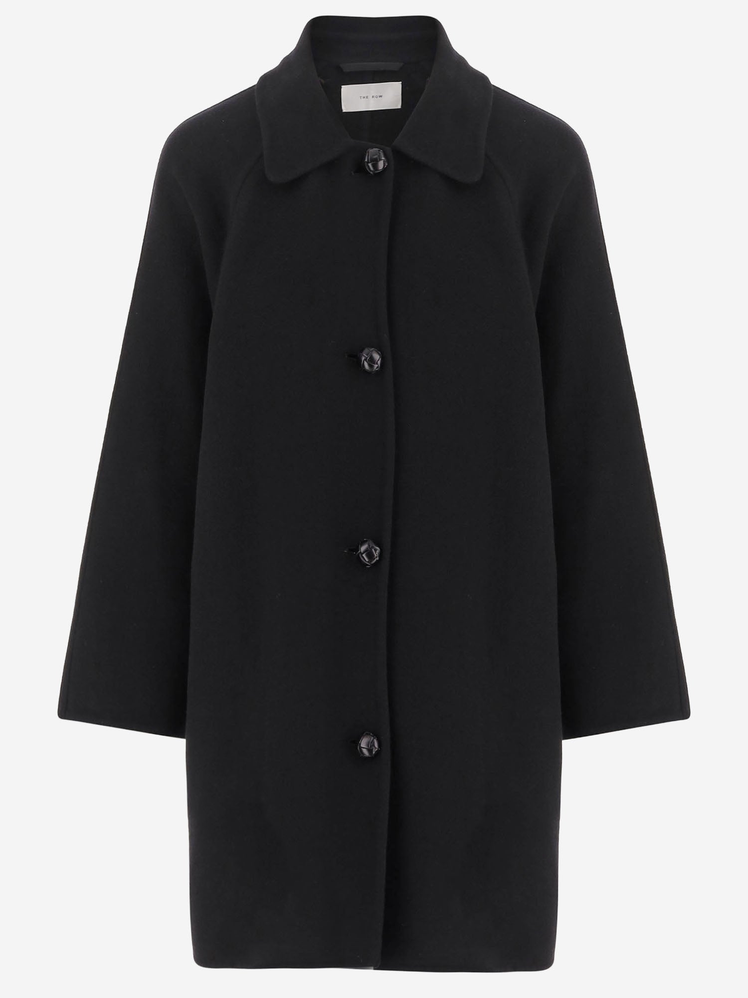 CAPPOTTO IN MISTO LANA E CASHMERE R000050W1439 BLK THE ROW 