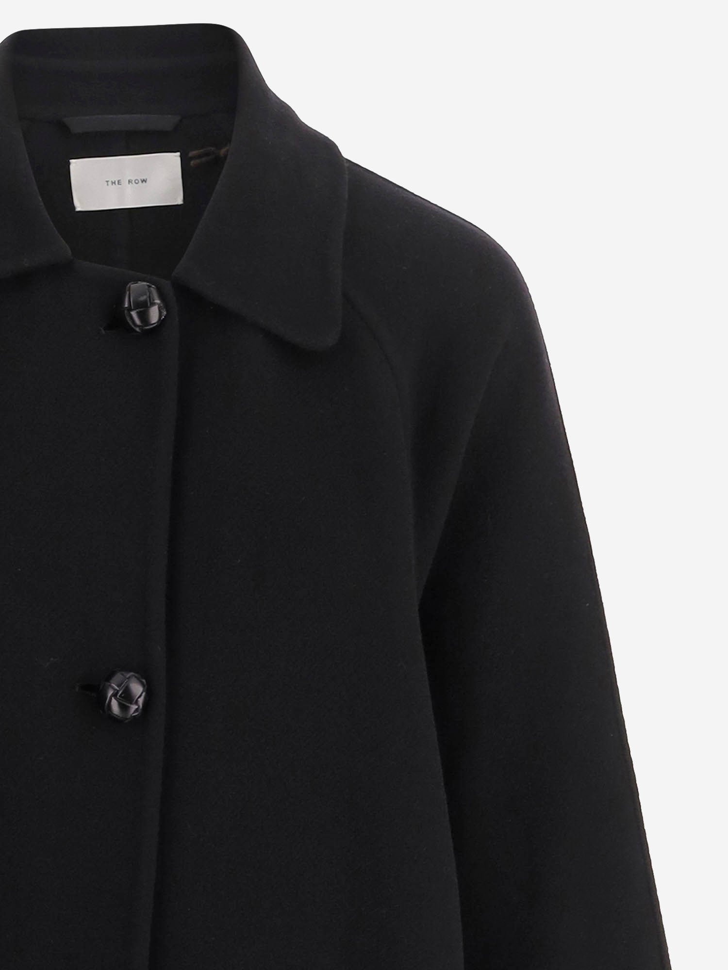 CAPPOTTO IN MISTO LANA E CASHMERE R000050W1439 BLK THE ROW 