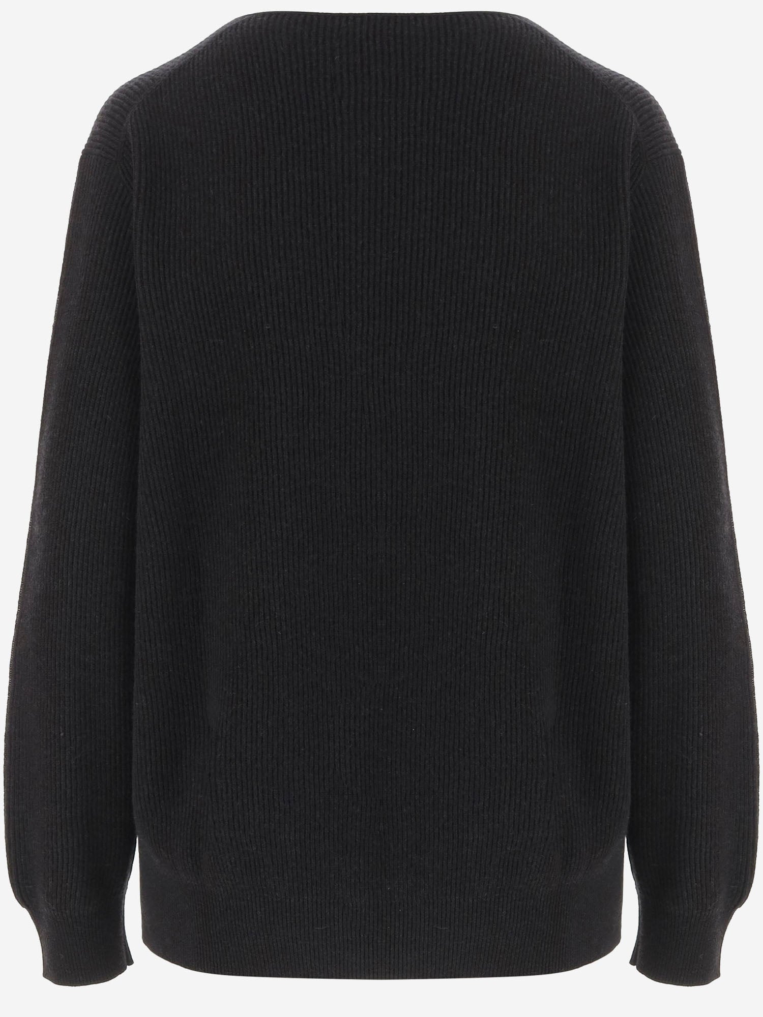 MAGLIA PHEF IN CASHMERE E COTONE R000612Y1041 BLK THE ROW 