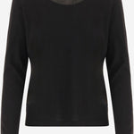MAGLIA PLENO IN LANA E SETA R000617Y1043 BLK THE ROW 