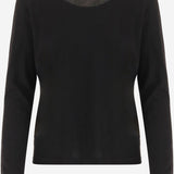 MAGLIA PLENO IN LANA E SETA R000617Y1043 BLK THE ROW 