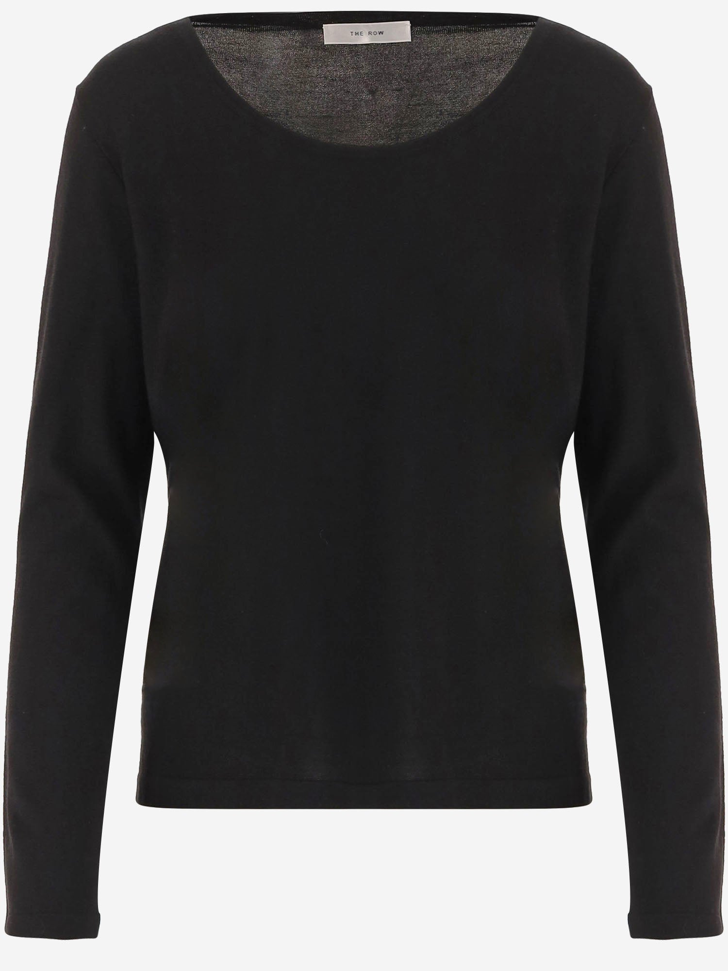 MAGLIA PLENO IN LANA E SETA R000617Y1043 BLK THE ROW 