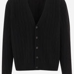 CARDIGAN IN CASHMERE R000696Y120 BLK THE ROW 