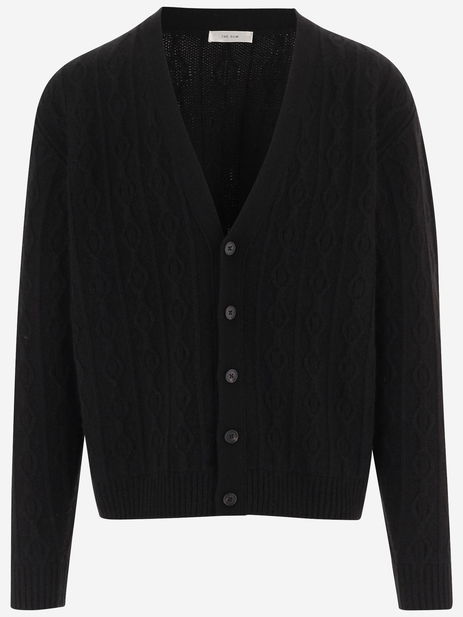 CARDIGAN IN CASHMERE R000696Y120 BLK THE ROW 