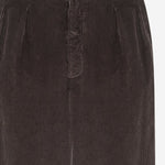 PANTALONI TUXO IN VELLUTO A COSTE R001192W4694 DBR THE ROW 