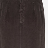 PANTALONI TUXO IN VELLUTO A COSTE R001192W4694 DBR THE ROW 