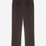 PANTALONI TUXO IN VELLUTO A COSTE R001192W4694 DBR THE ROW 