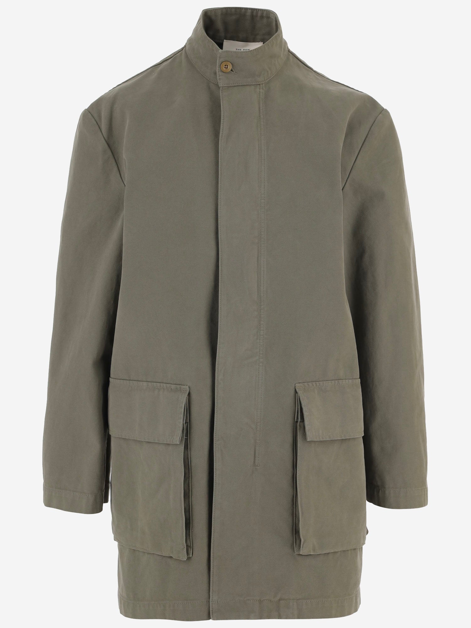 CAPPOTTO SANTI IN TELA DI COTONE R001546W5050 OLV THE ROW 
