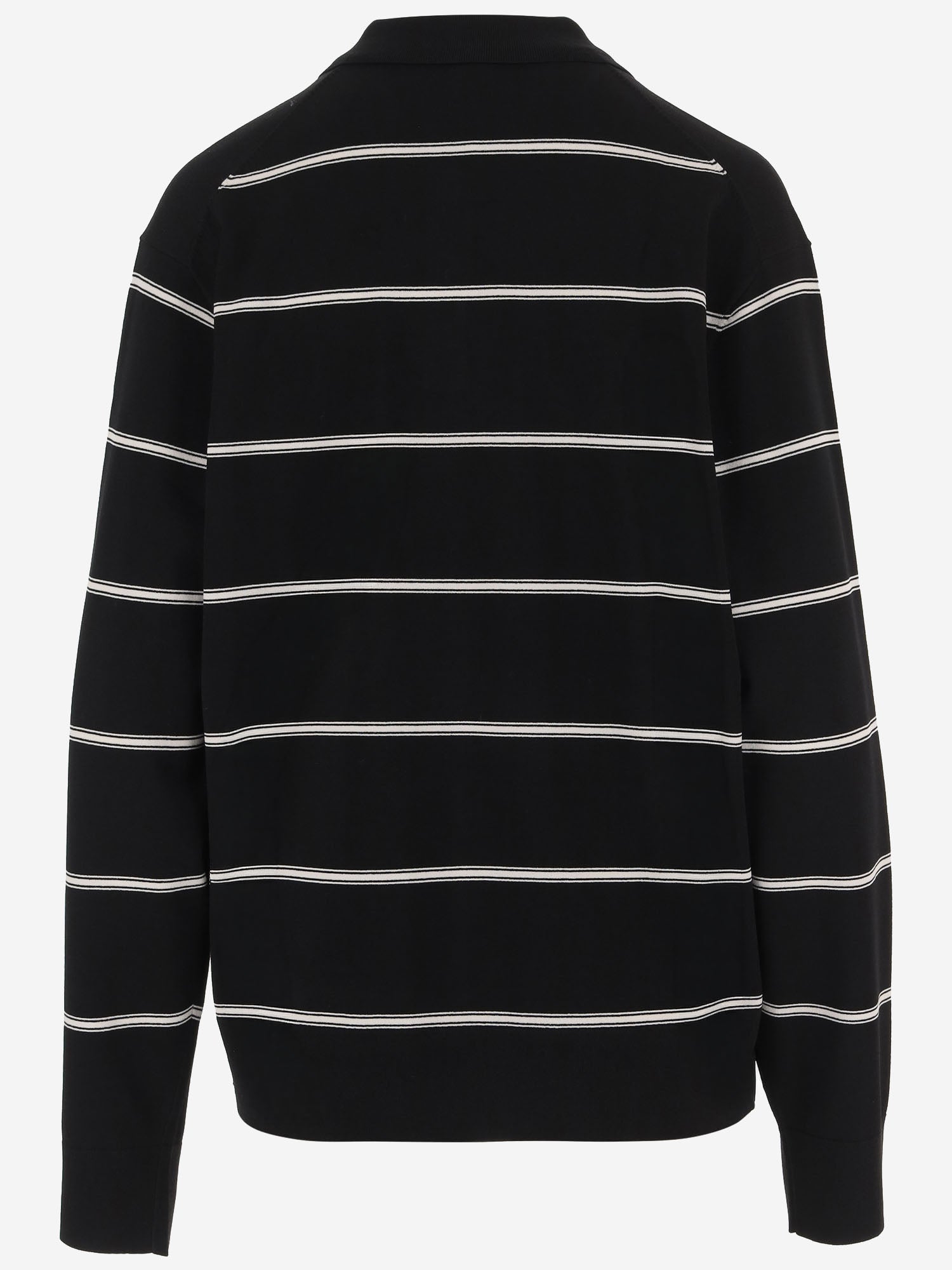 POLO IN MISTO VISCOSA CON MOTIVO A RIGHE 21109 999 THE.GARMENT 