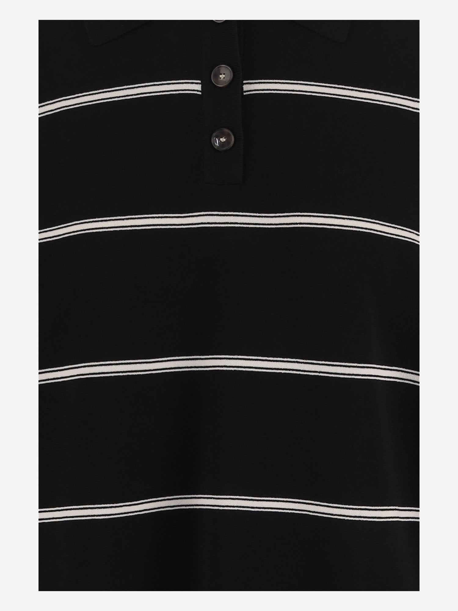 POLO IN MISTO VISCOSA CON MOTIVO A RIGHE 21109 999 THE.GARMENT 