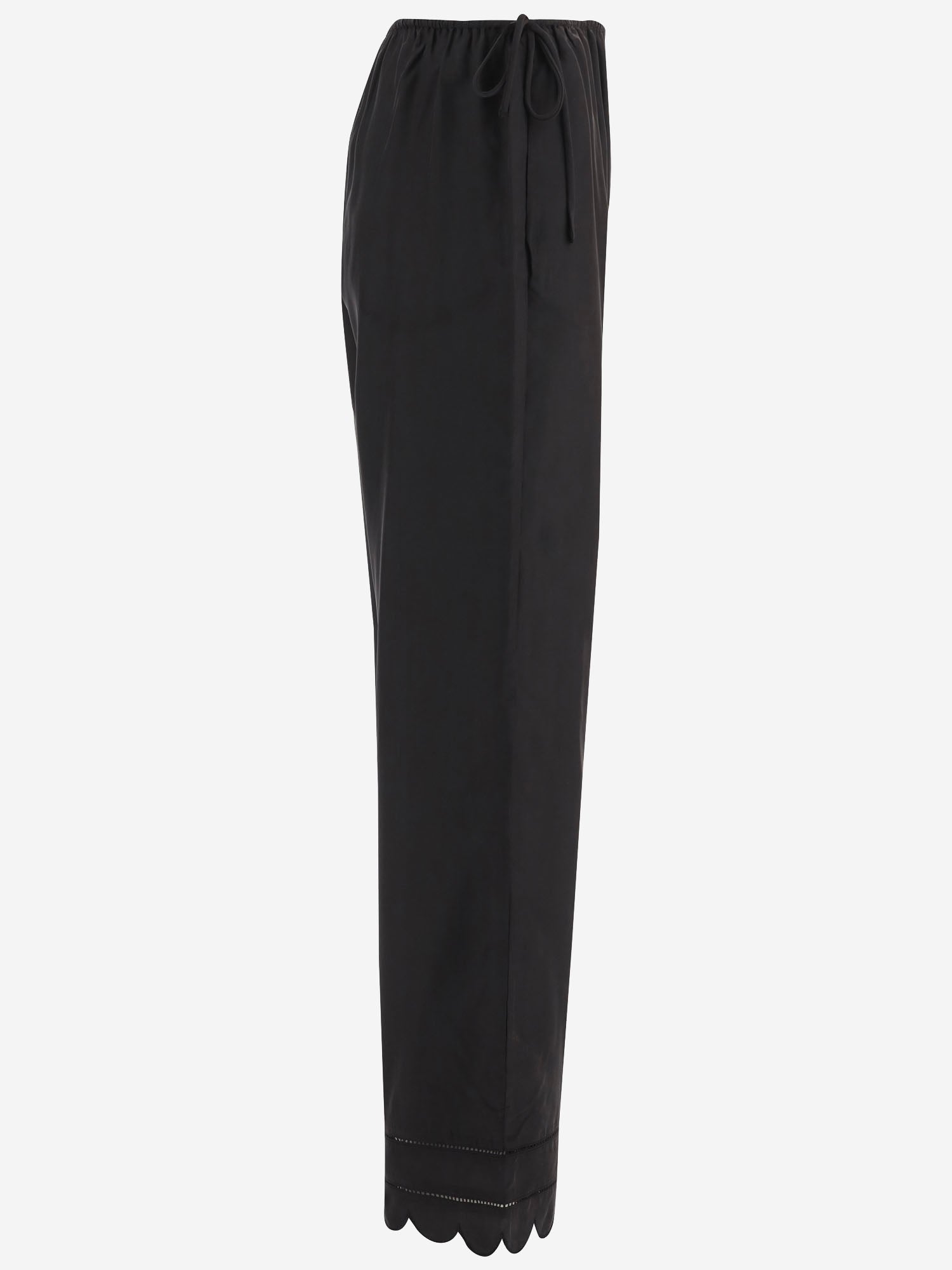 PANTALONI DARLING IN SETA CON ORLO ONDULATO 22460 050 THE.GARMENT 