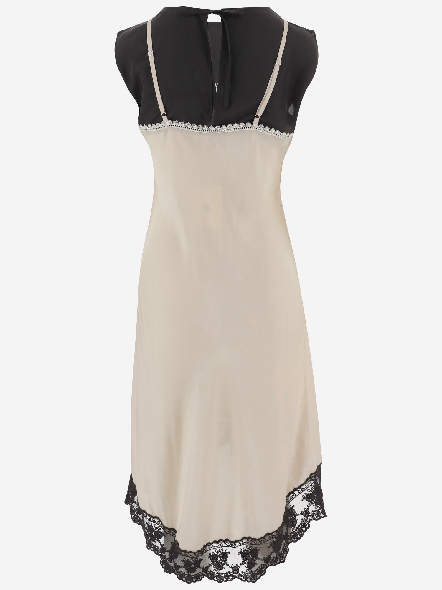 ABITO DARLING IN SETA CON STRATO SLIP E PIZZO 22487 003 THE.GARMENT 