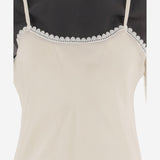 ABITO DARLING IN SETA CON STRATO SLIP E PIZZO 22487 003 THE.GARMENT 