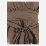 TOP GILIAN HALTER IN MISTO VISCOSA CON FIOCCO 22604 261 THE.GARMENT 