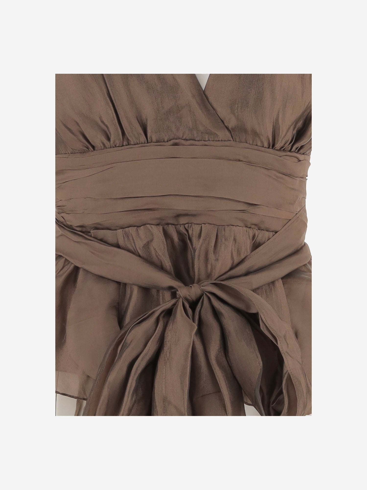 TOP GILIAN HALTER IN MISTO VISCOSA CON FIOCCO 22604 261 THE.GARMENT 