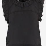 TOP IN SETA CON VOLANT E LACCETTI POSTERIORI 22700 050 THE.GARMENT 