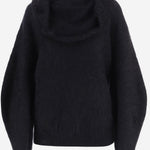 MAGLIA IN MISTO MOHAIR STRETCH CON COLLO DRAPPEGGIATO 22846 050 THE.GARMENT 