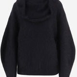 MAGLIA IN MISTO MOHAIR STRETCH CON COLLO DRAPPEGGIATO 22846 050 THE.GARMENT 