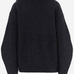 MAGLIA IN MISTO MOHAIR STRETCH CON COLLO DRAPPEGGIATO 22846 050 THE.GARMENT 